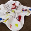 Infaneo Muslin Cotton and Combed Terry Fast Drying Face Towels set of 3 - 167A - 30 x 30 cm