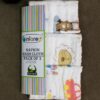 BABYNAPKIN-169A-MUTLI.MAIN Infaneo 6 Layer Super Soft Muslin Cotton Baby Washcloths / Napkin Set of 3 - 169A - 25 x 25 cm