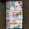 Infaneo 6 Layer Super Soft Muslin Cotton Baby Washcloths / Napkin Set of 6 - 169B - 25 x 25 cm