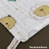 Infaneo 6 Layer Super Soft Muslin Cotton Baby Washcloths / Napkin Set of 6 - 169B - 25 x 25 cm