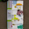 BABYNAPKIN-172A-MULTI.MAIN Infaneo Organic Muslin Cotton Washcloths for Babies in Seamless Prints - 172A - 30 x 30 cm