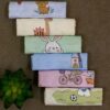 BABYNAPKIN-176A-MUTLI-PACK6_2 Infaneo multicolour organic muslin cotton washcloths set of 6 - 176A - 30 x 30 cm