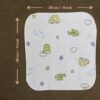 BABYNAPKIN171A_3 Infaneo Super Soft Hosiery Cotton Washcloths for Babies in Seamless Prints - 171A - 30 x 30 cm