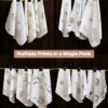 BABYNAPKIN171A_6 Infaneo Super Soft Hosiery Cotton Washcloths for Babies in Seamless Prints - 171A - 30 x 30 cm