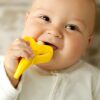 Infaneo Baby Banana Teether Toothbrush - 8018 - Yellow - Baby Usage Image