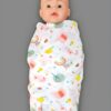 Infaneo Bamboo Cotton Swaddle Wrap - 18405 - White - Main Image