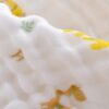 Infaneo Muslin Cotton Blanket for Baby - 131 - White - Fabric Close Up Image