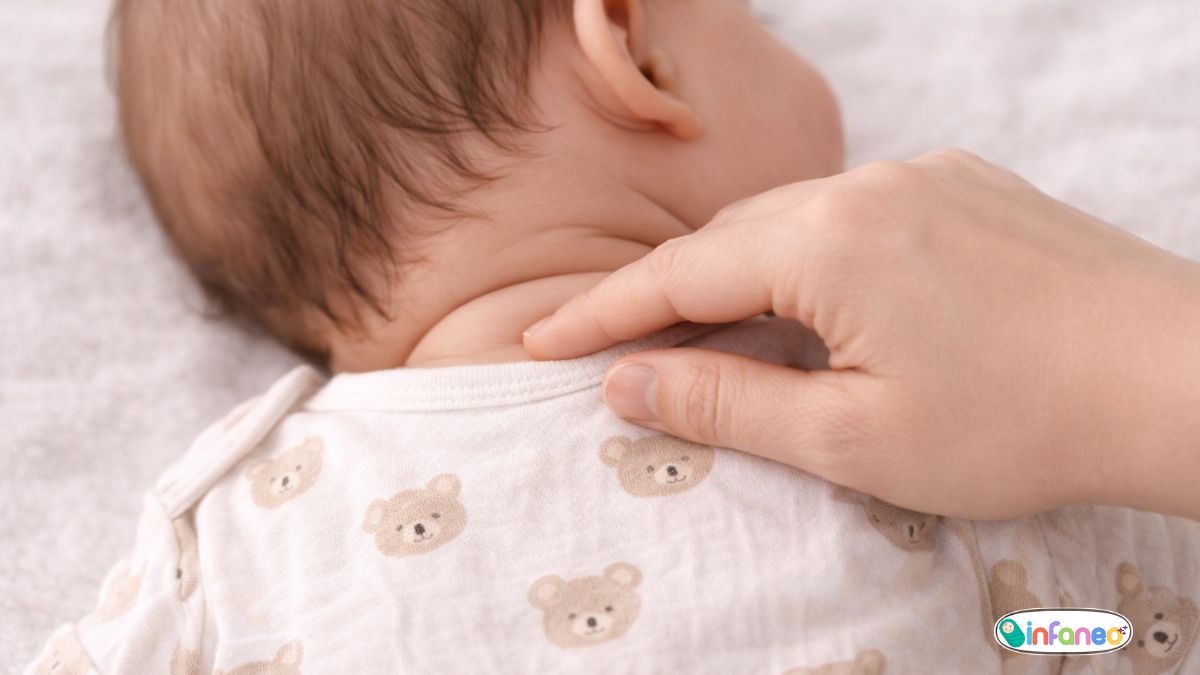 5 Signs Your Baby is Overheating at Night (And How Muslin Helps) 6 Mother Checking Baby's Body Temperature