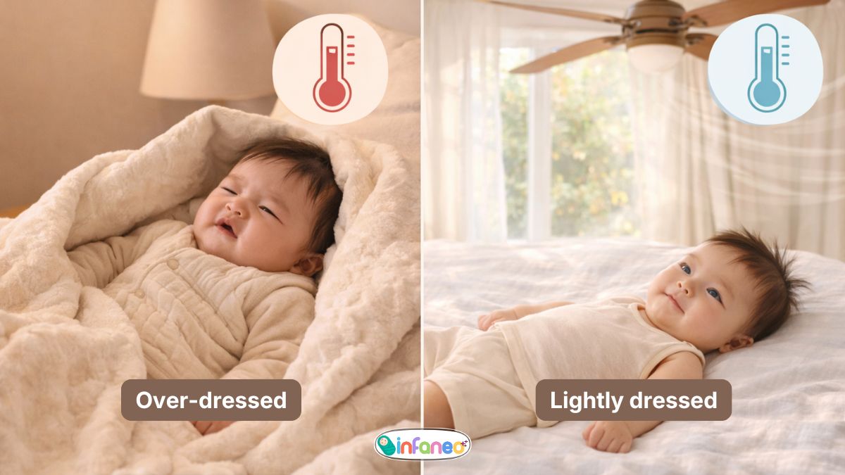 Reasons that cause Heat Trap and Rash in Babies - Graphical Representation