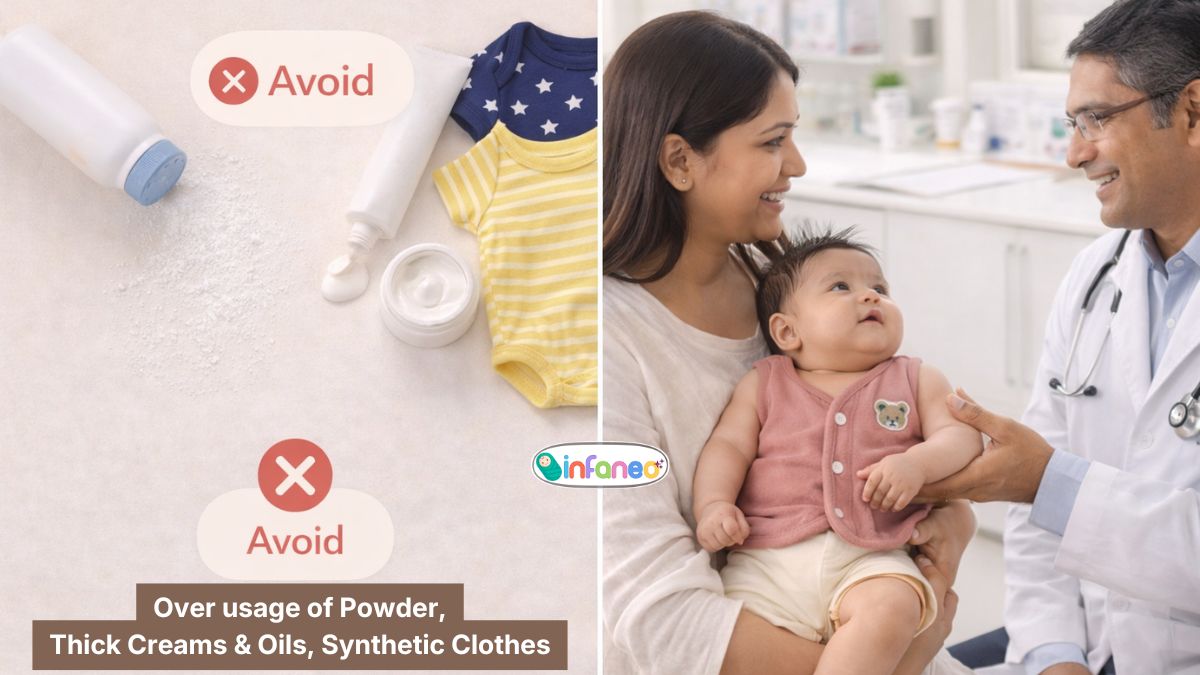 Things to Avoid that Cause Heat Rash and Paediatric Consultation