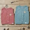 INFANEO-MUSLIN-COTTON-PLAIN COLOUR-SLEEVELESS-ZABLA-SET-PARENT INFANEO® Plain Muslin Cotton Jhabla Set for Babies - Multicolour - Parent Image
