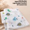 Infaneo Muslin Cotton Blanket for Baby - 131 - White - Blanket Benefits Image