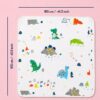 Infaneo Muslin Cotton Blanket for Baby - 131 - White - Blanket Dimensions Image