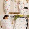 Infaneo Super-soft Bamboo Cotton Swaddle Wrap - 18405 - White - Multi-purpose Use Image