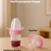 INFANEO® Baby Medicine Feeder with Pacifier Soother - 6038 - Pink - 25ml - Multi-purpose Usage Image