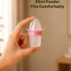 INFANEO® Baby Medicine Feeder with Pacifier Soother - 6038 - Pink - 25ml - Fits Comfortable Image