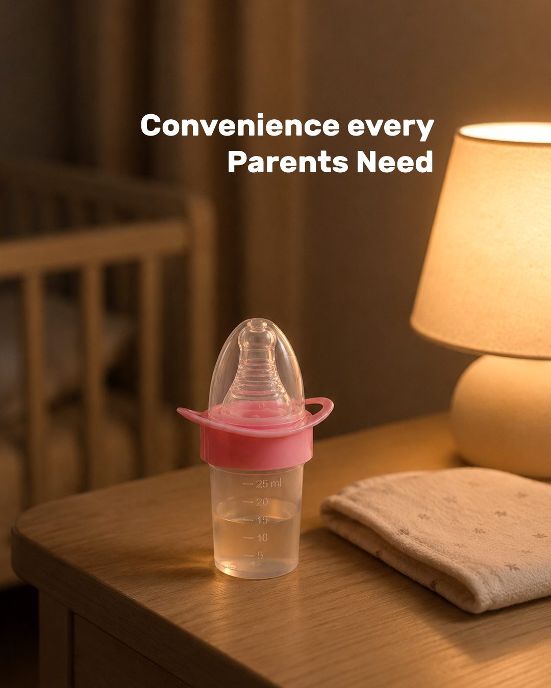 INFANEO® Baby Medicine Feeder with Pacifier Soother - 6038 - Pink - 25ml - Product Convenience Image